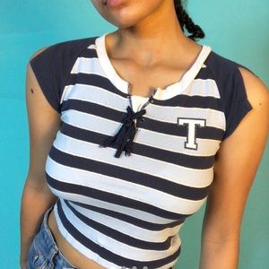 Striped T blue top!!!
